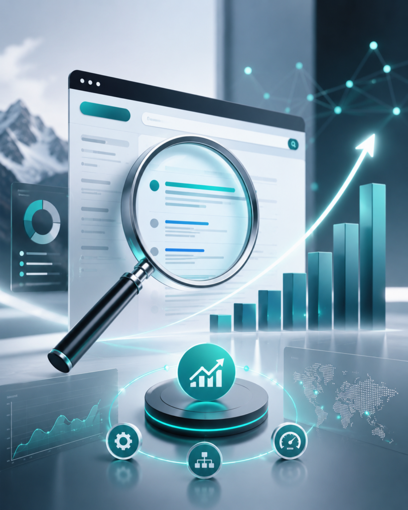 Übersichtsbild der SEO-Leistungen von adojo GmbH